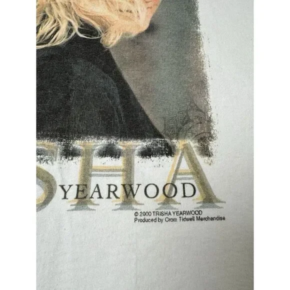 Vintage Mens Tshitr Country Trisha Yearwood 2000 tour t shirt, Music Size XL - Picture 4 of 13